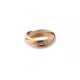 NETTOYAGE NEUF BAGUE CARTIER TRINITY 3 ORS MM T 52 BIJOU 18K 750 11.6 GR GOLD 