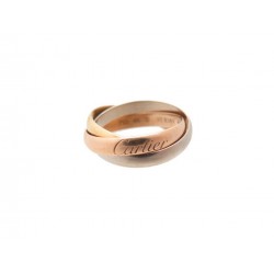 BAGUE CARTIER TRINITY ANNEAUX EN 3 ORS PM CRB4086146 T 46 4.1GR GOLD RING 940€