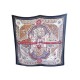 NEUF CHALE HERMES AUX PORTES DU PALAIS CARRE 140 EN CACHEMIRE ET SOIE SHAWL 925€