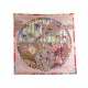 RARE FOULARD HERMES EX LIBRIS EN KIMONOS ANAMORPHEE CARRE SOIE ROSE SILK SCARF