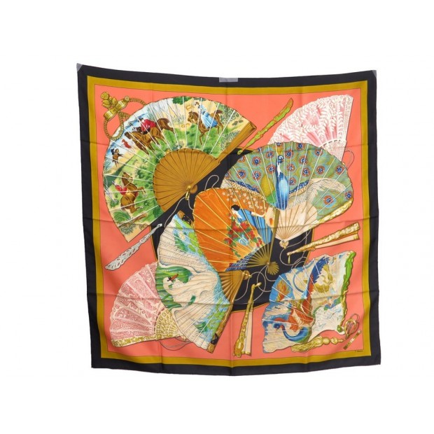 FOULARD HERMES BRISE DE CHARME EN SOIE ROSE CARRE 90 CM SILK SCARF PINK 350€