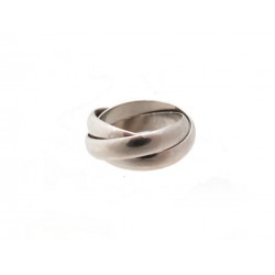 BAGUE CARTIER TRINITY MOYEN MODELE B4218600 T47 EN OR GRIS GREY GOLD RING 1600€