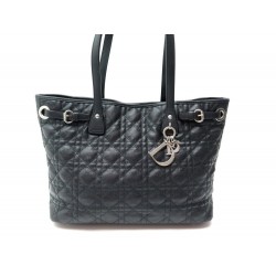 sac a main DIOR CABAS TOILE NOIR 