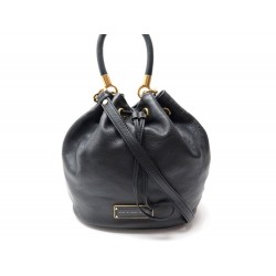 sac a main marc by marc jacobs type seau cuir noir 