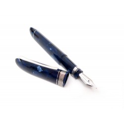 NEUF STYLO PLUME OMAS 360 A PISTON EN RESINE BLEU + 2 ENCRIERS FOUNTAIN PEN 650€