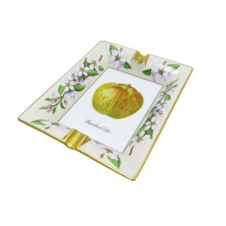 CENDRIER HERMES VIDE POCHE EN PORCELAINE DE LIMOGES POMME COUPELLE COUPE 