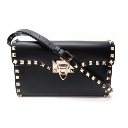 NEUF SAC A MAIN VALENTINO GARAVANI ROCKSTUD POCHETTE BANDOULIERE CUIR BAG 990€