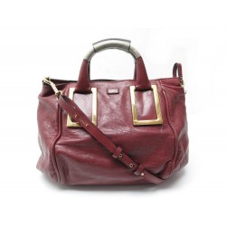 SAC A MAIN CHLOE ETHEL MM EN CUIR ROUGE BANDOULIERE LEATHER HAND BAG PURSE 900€