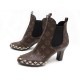 NEUF BOTTINES LOUIS VUITTON ELDORADO ANKLE BOOTS 39.5 EN TOILE MONOGRAM 1150€