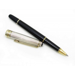  STYLO MONTBLANC MEISTERSTUCK SOLITAIRE DOUE ROLLER ARGENT 925 