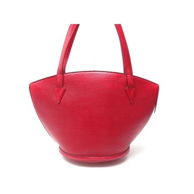 VINTAGE SAC A MAIN LOUIS VUITTON SAINT JACQUES GM EN CUIR EPI ROUGE BAG 1070€