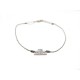 BRACELET REDLINE EN OR BLANC 18K & PAVAGE DIAMANTS 0.088 CT CORDON JEWEL 560€