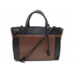 NEUF SAC A MAIN ZADIG & VOLTAIRE CANDIDE CABAS CUIR NOIR & MARRON HAND BAG 770€