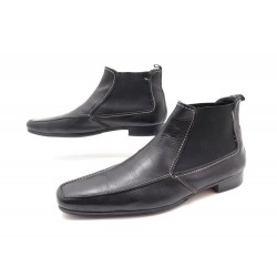 CHAUSSURES YVES SAINT LAURENT BOTTINES 40 41 EN CUIR NOIR HOMME BOOTS SHOES 745€