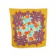 FOULARD CHRISTIAN DIOR EN MOUSSELINE DE SOIE JAUNE CARRE 90 CM SILK SCARF 345€