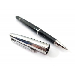 NEUF STYLO BILLE ROLLERBALL MONTBLANC MEISTERSTUCK DOUE 05019 23363 ACIER 525€