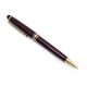 STYLO PORTE MINES MONTBLANC RESINE BORDEAUX & DORE 