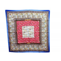 NEUF FOULARD HERMES CHASSE EN INDE DUCHENE 1986 CARRE SOIE BOITE SILK SCARF 350€