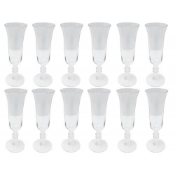 NEUF LOT DE 12 VERRES BACCARAT VENCE FLUTES COUPES A CHAMPAGNE EN CRISTAL 1440€