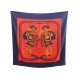 NEUF FOULARD HERMES BRIDES DE GALA CARRE GEANT ORANGE 