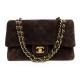 VINTAGE SAC A MAIN CHANEL TIMELESS DAIM MARRON 