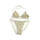 NEUF MAILLOT DE BAIN LOUIS VUITTON DAMIER AZUR TAILLE 38 M BEIGE SWIMSUIT 390