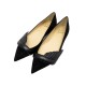 NEUF CHAUSSURES CHRISTIAN LOUBOUTIN MISS MARS FLAT 37 BALLERINES DAIM NOIR 695€