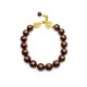 COLLIER CHANEL RAS DE COU PERLES ROUGE LOGO CC METAL DORE PEARL NECKLACE 1780€