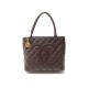 SAC A MAIN CHANEL CABAS SHOPPING MEDAILLON EN CUIR CAVIAR MARRON BAG PURSE 2140€