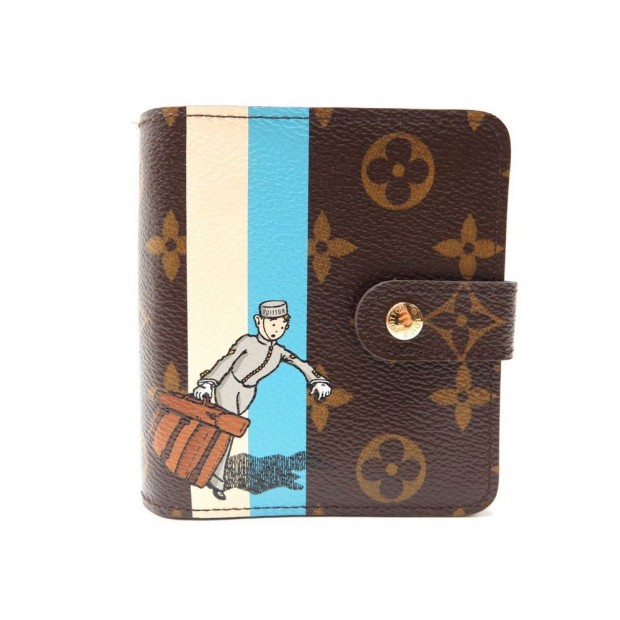 NEUF PORTEFEUILLE LOUIS VUITTON ZIPPY GROOM BELL BOY TOILE MONOGRAM WALLET 695€