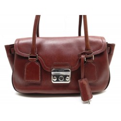 NETTOYAGE SAC A MAIN JIL SANDER CUIR MARRON 