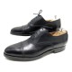 CHAUSSURES AUBERCY 9.5 43.5 RICHELIEU EN CUIR NOIR + POCHON JM WESTON SHOES 795€