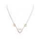 COLLIER VICTORIA CASAL JOLIE COEUR EN OR JAUNE & PAVAGE 85 DIAMANTS 0.42 CT