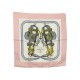 FOULARD GAVROHE HERMES BRIDES DE GALA EN SOIE ROSE CARRE SILK SCARF PINK 160€