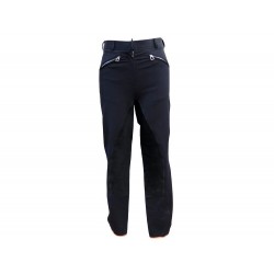 PANTALON D EQUITATION HERMES JUMP FEMME 38 M EN COTON NOIR BLACK TROUSERS 750€