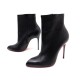 NEUF CHAUSSURES CHRISTIAN LOUBOUTIN CIOCARA 100 38 BOTTINES CUIR NOIR BOOTS 900€