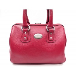 SAC A MAIN MAC DOUGLAS BOWLING DUFFLE 25 CM EN CUIR ROUGE LEATHER BAG PURSE 350€