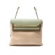 NEUF SAC A MAIN CHLOE CLARE MM 3S0346 CUIR DE PYTHON BEIGE & VERT HAND BAG 3260€