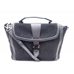 NEUF SAC A MAIN LANCEL JOSEPHINE GM TRESSE ARGENTE EDITION LIMITEE HANDBAG 1090€