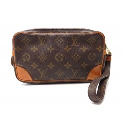 VINTAGE SAC A MAIN LOUIS VUITTON MARLY DRAGONNE POCHETTE TOILE MONOGRAM BAG 500