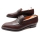 NEUF CHAUSSURES JM WESTON 414 CONTI MOCASSINS 10D 44 CUIR MARRON SHOES 740€