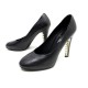 CHAUSSURES CHANEL PERLES G29216 40 ESCARPINS EN CUIR NOIR BLACK PUMP SHOES 650€