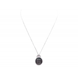 COLLIER PENDENTIF TIFFANY & CO LOCK ARGENT MASSIF 925 BIJOU NECKLACE SILVER 200