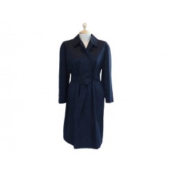 NEUF IMPERMEABLE BURBERRYS 8 REG C84A M 38 EN COTON BLEU FEMME TRENCH COAT 1500€