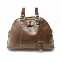 SAC A MAIN YVES SAINT LAURENT MUSE 154062 EN CUIR MARRON LEATHER HAND BAG 1300€