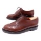 CHAUSSURES JM WESTON 598 DERBY DEMI CHASSE 7D 41 CUIR + EMBAUCHOIRS SHOES 775€