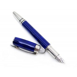 STYLO PLUME MONTBLANC STARWALKER COOL BLUE ACIER & LAQUE BLEU FOUNTAIN PEN 470€