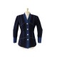 VESTE CINTREE CHANEL 40 42 M L EN LAINE & JEAN BLEU BLOUSON MANTEAU JACKET 2500€