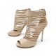 CHAUSSURES GUCCI 265846 INGA SPARTIATE 38 SANDALES A TALONS OPEN-TOE BOOTIE 820€