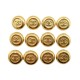 LOT DE 12 BOUTONS CHANEL DORE 1 